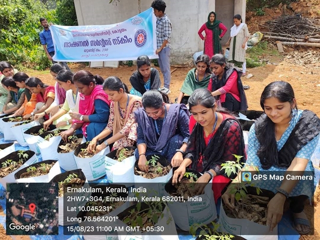 Organic  Farming  at  NSS adopted School